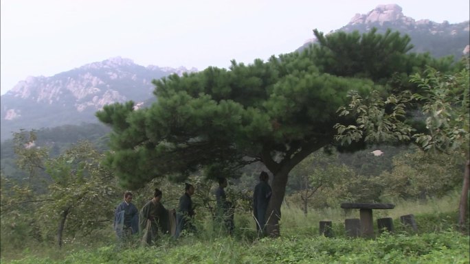 古装人物讲课对话春秋战国儒家文化