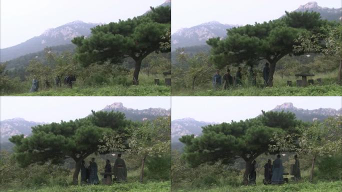 古装人物讲课对话春秋战国儒家文化