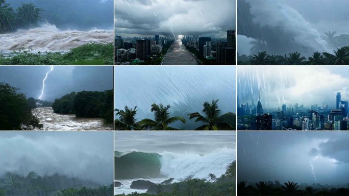 台风普拉桑登陆过境带来强降雨大风雷电