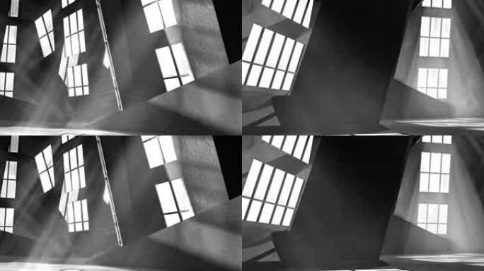 【8k】话剧 歌剧 黑白窗户 光影结构