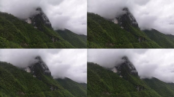 原创云南贡山县丙中洛贡当神山航拍自然风光