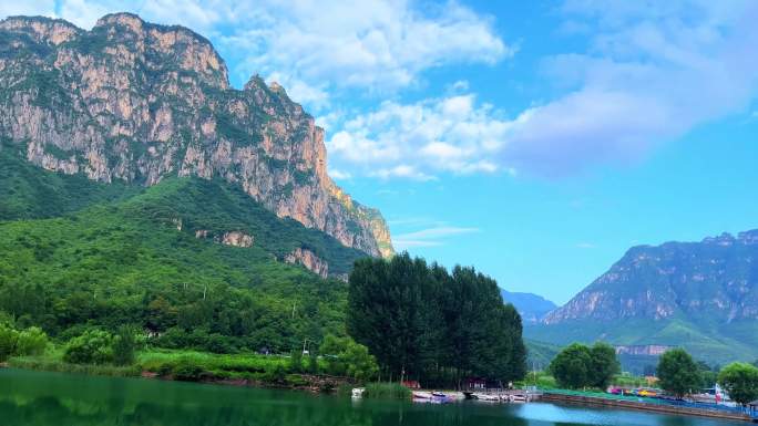 航拍中国壮丽河山 太行山脉 山川湖泊4K