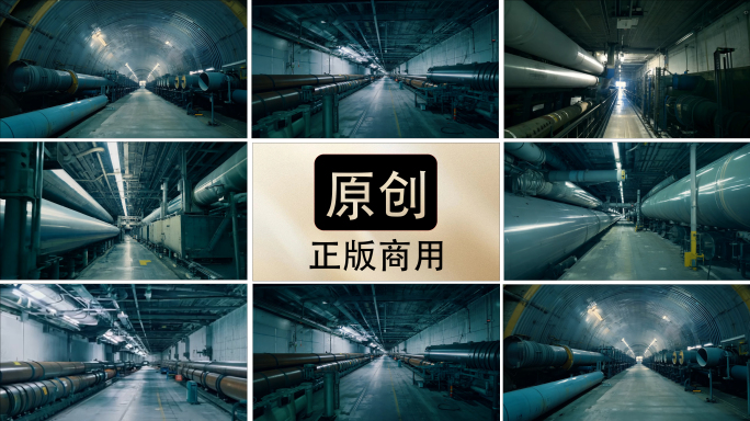 隧道水管 综合地下管走廊 油气管道三维