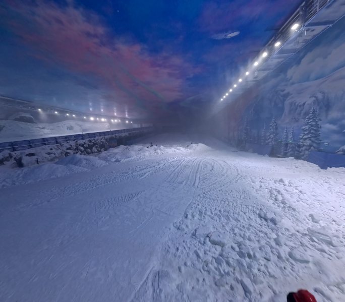 湖北文旅武汉冰雪中心室内滑雪场穿越机航拍