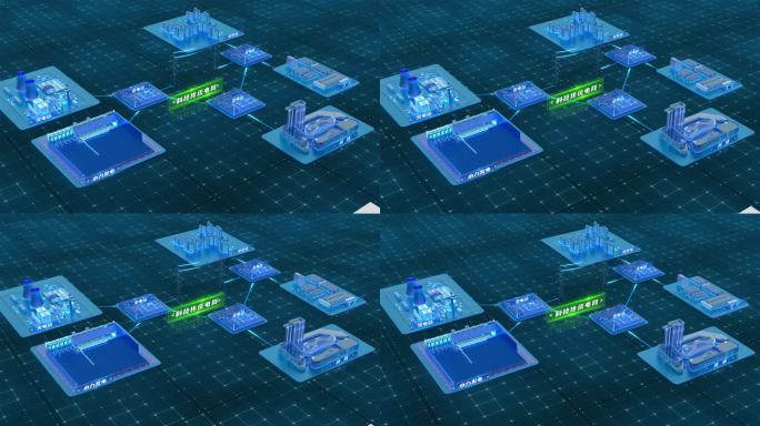 【AE模板】科技传统电网能源结构