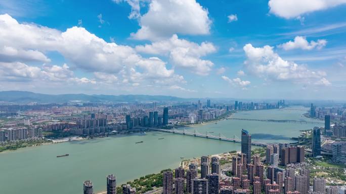 2024大美南昌 朝阳新城航拍延时