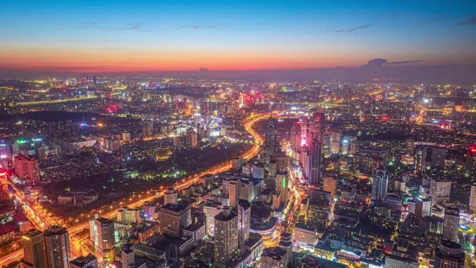 乌鲁木齐夜景延时