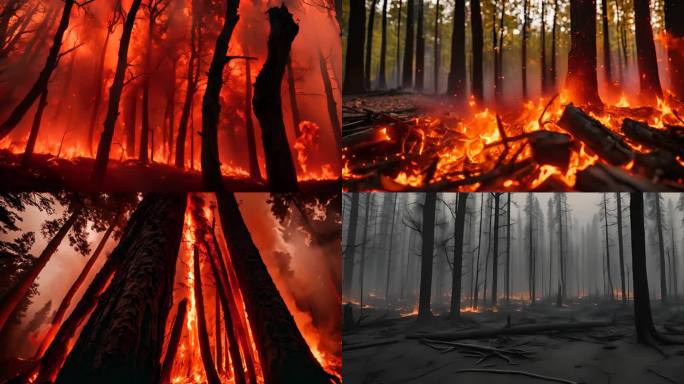 山火森林火灾野火