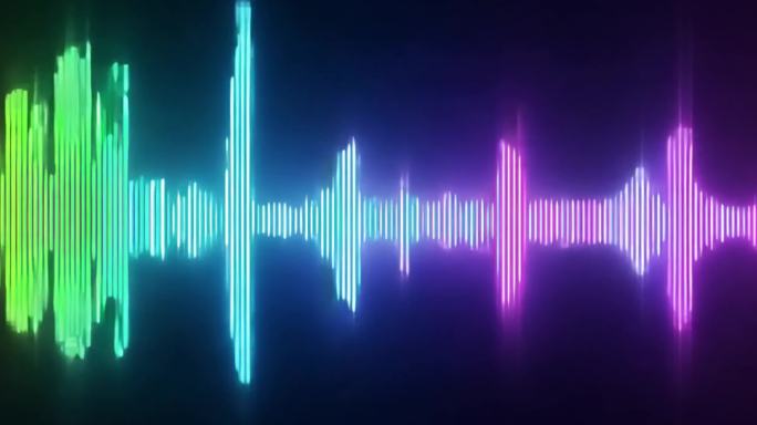 声音波形图声波跳动抽象背景