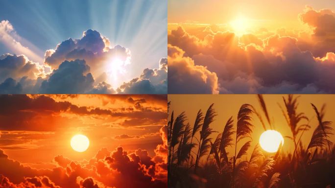 【4K】唯美日出日落云海夕阳