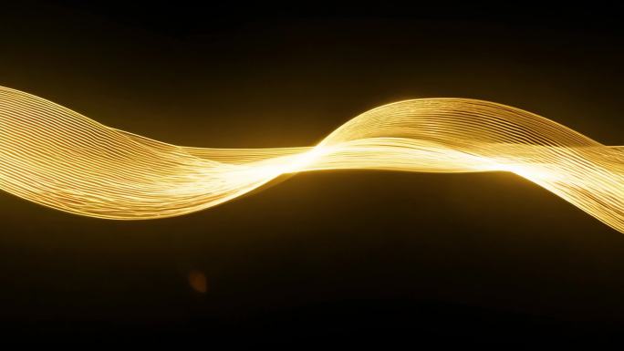 金色光带 金色丝带 颁奖舞台背景