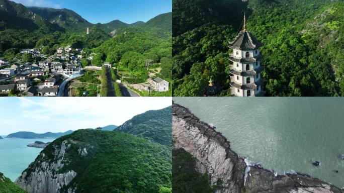 舟山普陀山桃花岛景区海边舟山群岛