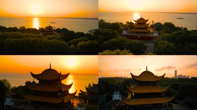 岳阳楼日出日落