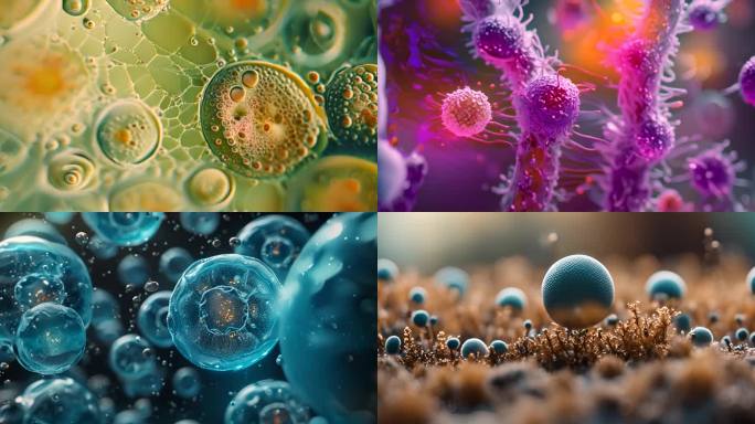 微观胞细菌微生物病毒活体真菌病毒感染