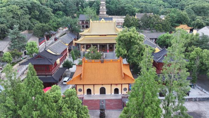 芜湖赭山公园广济寺航拍，芜湖航拍