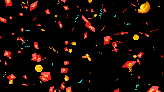 4k金币红包雨 带通道