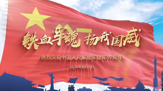 八一剪影片头模板