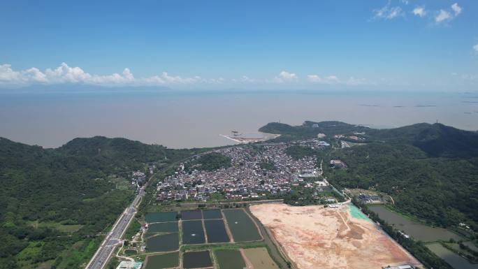 航拍珠海淇澳岛