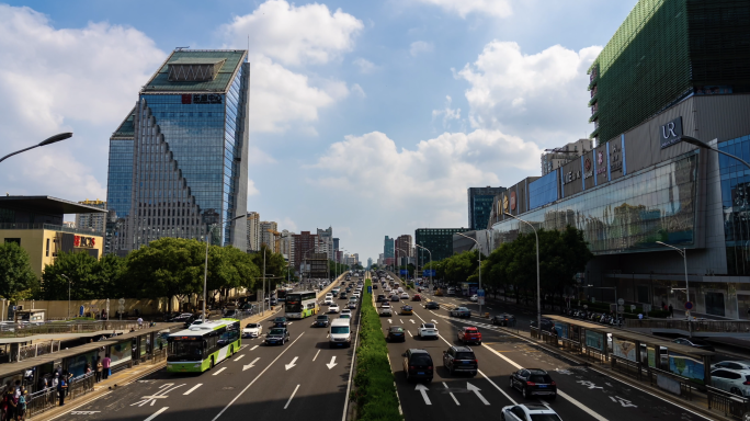 北京三环路双井车流延时