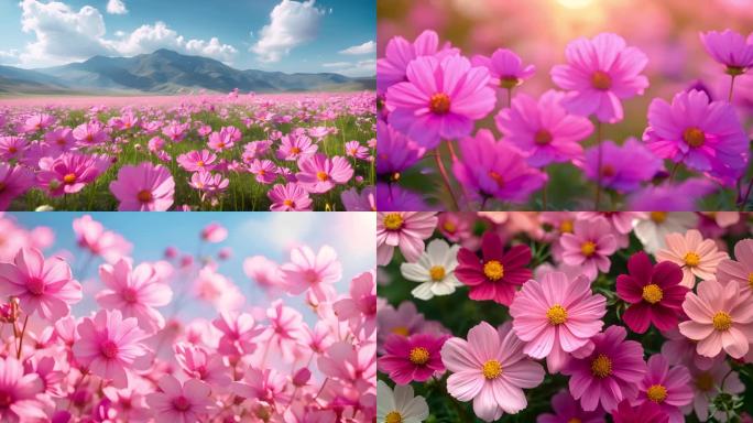 格桑花 春天花开 春暖花开