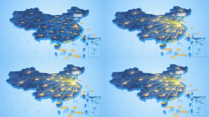 南京市江宁区辐射全国网络地图