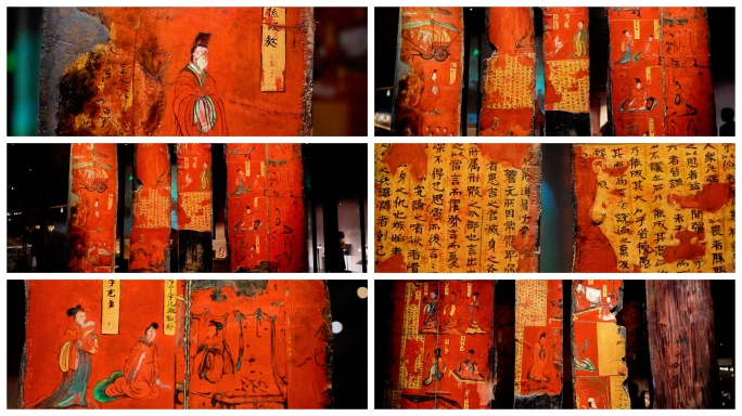 大同市博物馆镇馆之宝司马金龙墓木板漆画