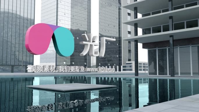 商务玻璃幕墙LOGO-AE模板