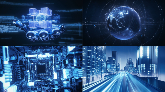 科技互联网大数据片头_4K视频文件