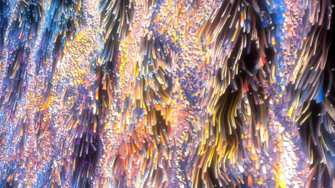 竖屏：粒子瀑布抽象24080705a