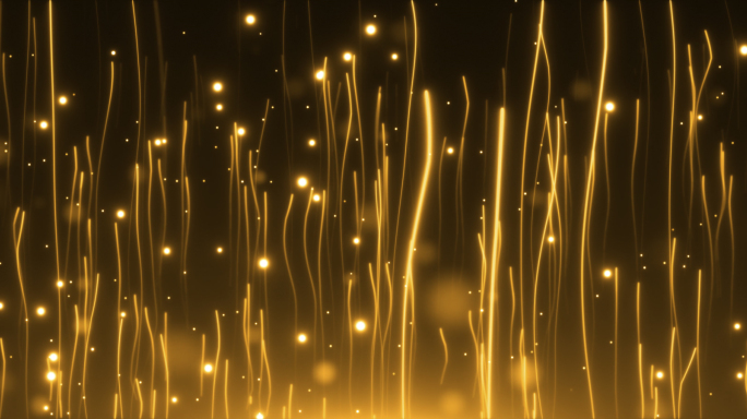 金色粒子光线舞台背景