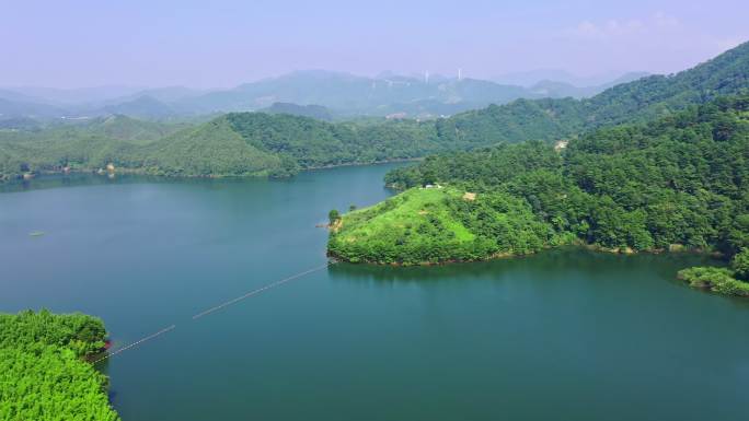 航拍广西宾阳县清平水库4