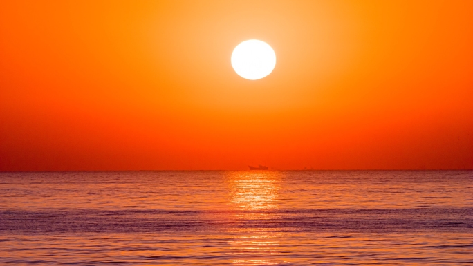 海上日出日落海边日出海边夕阳