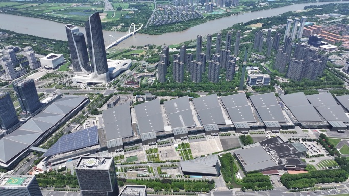 南京金融城青奥中心双塔国际博览中心航拍