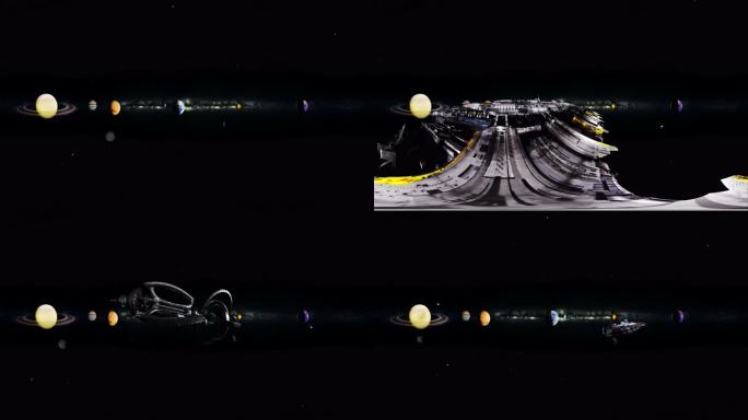 360度全景宇宙星空太空飞船CAVE空间