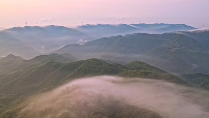 群山云海航拍多角度