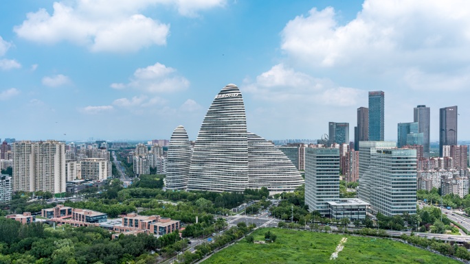 中国北京望京soho城市建筑风光金融中心