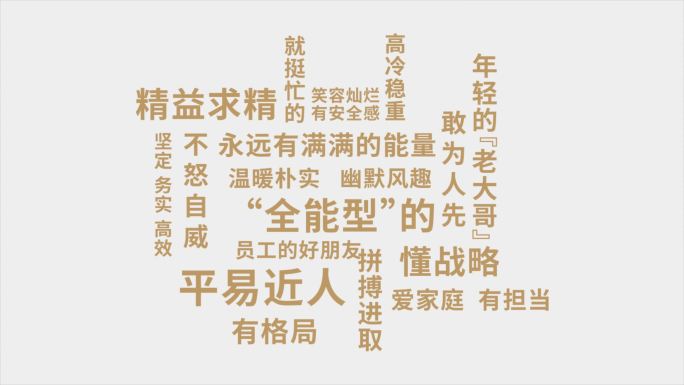 文字标签词云