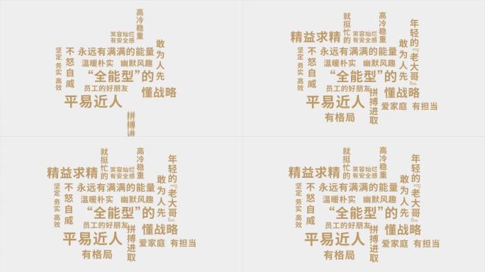 文字标签词云
