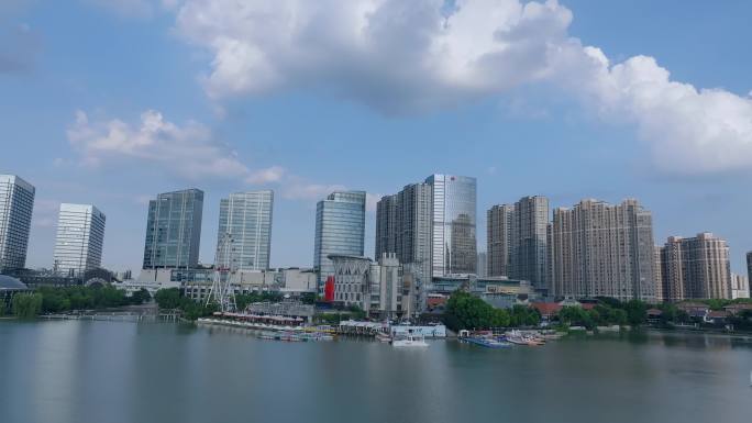 南京江宁百家湖航拍延时