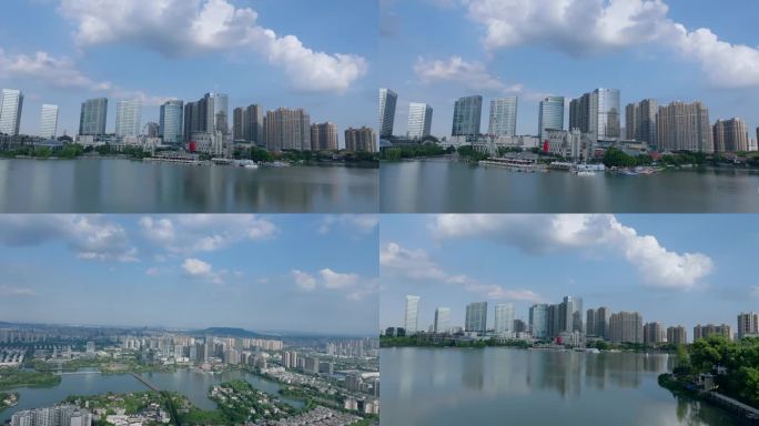 南京江宁百家湖航拍延时