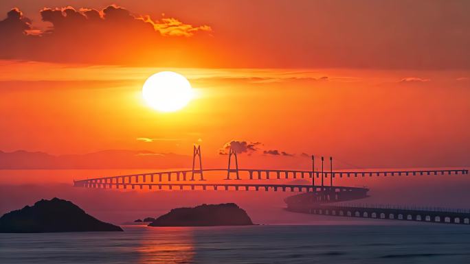 【4K高清】大湾区 港珠澳大桥 深中通道