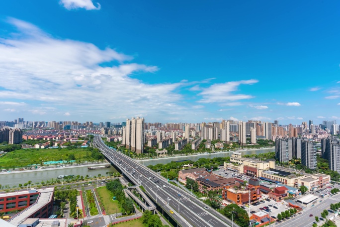 无锡市中心延时大东方百货 地铁 高架延时
