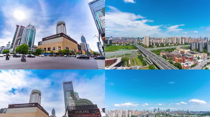无锡市中心延时大东方百货 地铁 高架延时