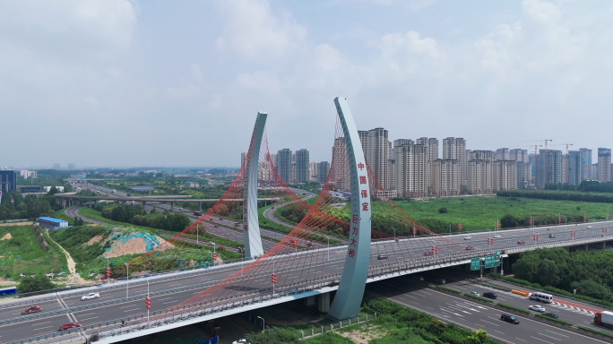 保定地标建筑航拍