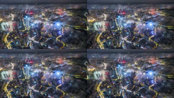 【高清8K】悟3航拍沈阳夜景平流雾