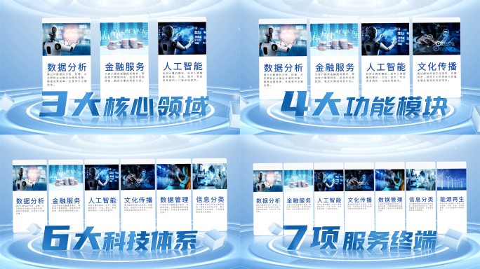 简洁图文结构信息文字分类展示