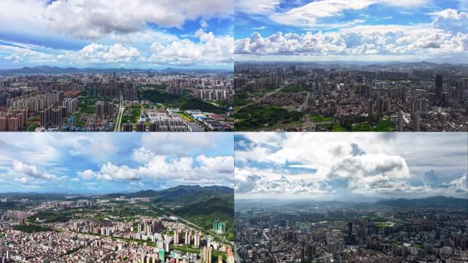惠州大亚湾全景航拍 大亚湾高空延时