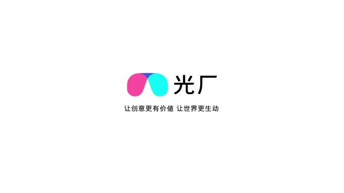 创意不规则方块拼凑覆盖屏幕出现LOGO