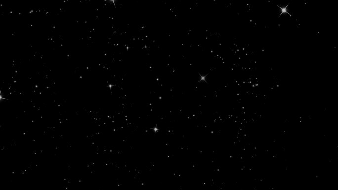 8K超宽屏星星闪烁-带透明通道无缝循环