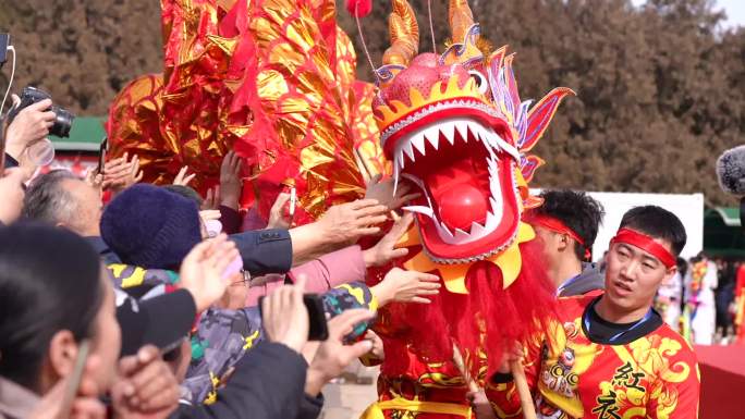 北京地坛庙会 龙潭庙会 春节过年热闹氛围